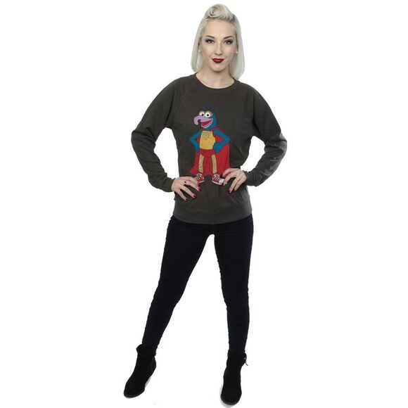 The Muppets Womens/Ladies Classic Gonzo Heather Sweatshirt / Light Graphite - Picture 4 of 5